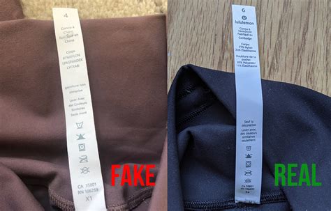 how to tell if lululemon is fake